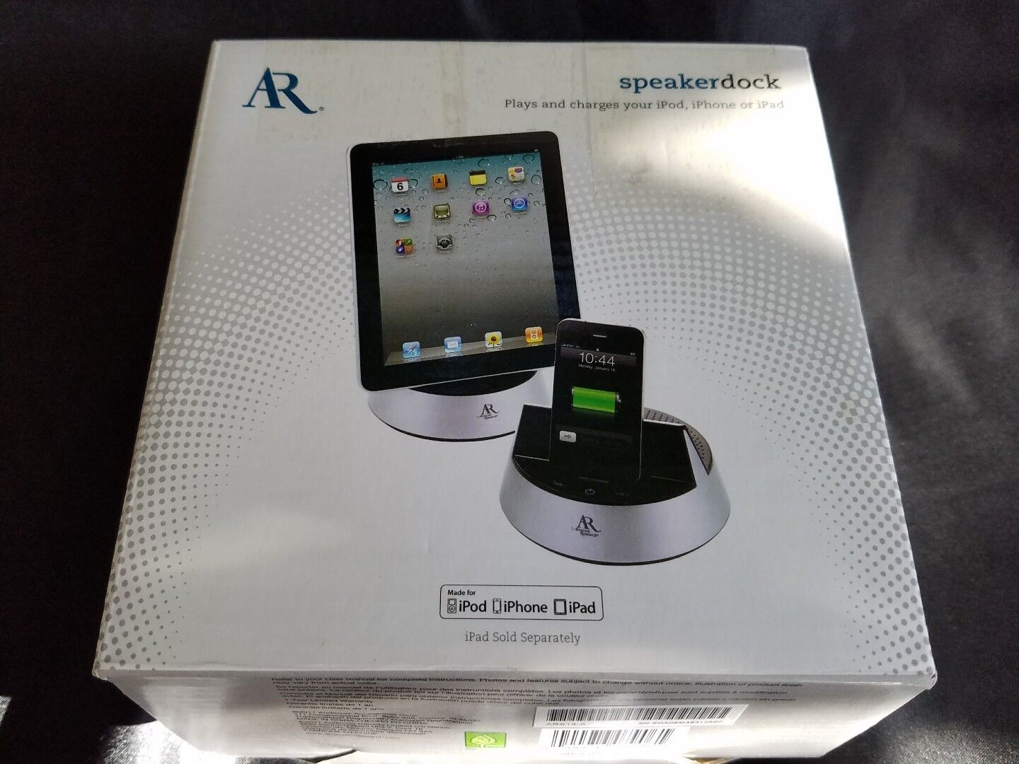 Acoustic Research ARS13 Portable Audio System for iPod New in box, ships fast