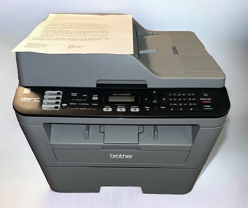 Brother MFC-L2705DW All-In-One Monochrome Laser Printer Working 6205 Page Count