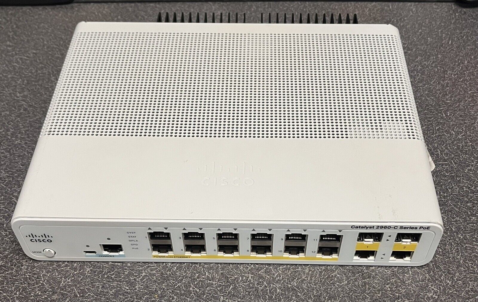 Cisco Catalyst 2960-C Series WS-C2960C-12PC-L 12-Port PoE Switch