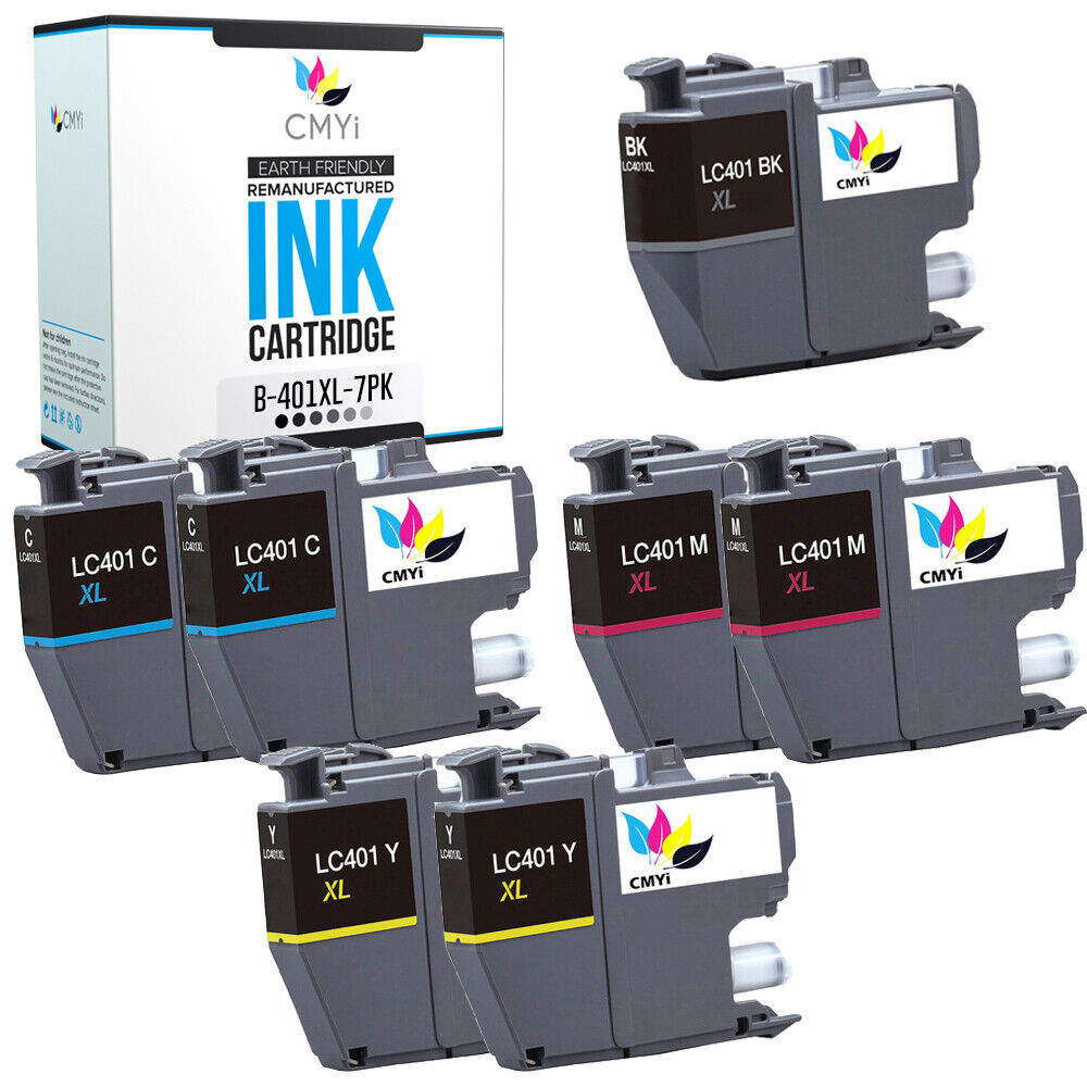Compatible Brother LC401XL Ink Cartridges Combo Pack for Brother MFC-J1010DW