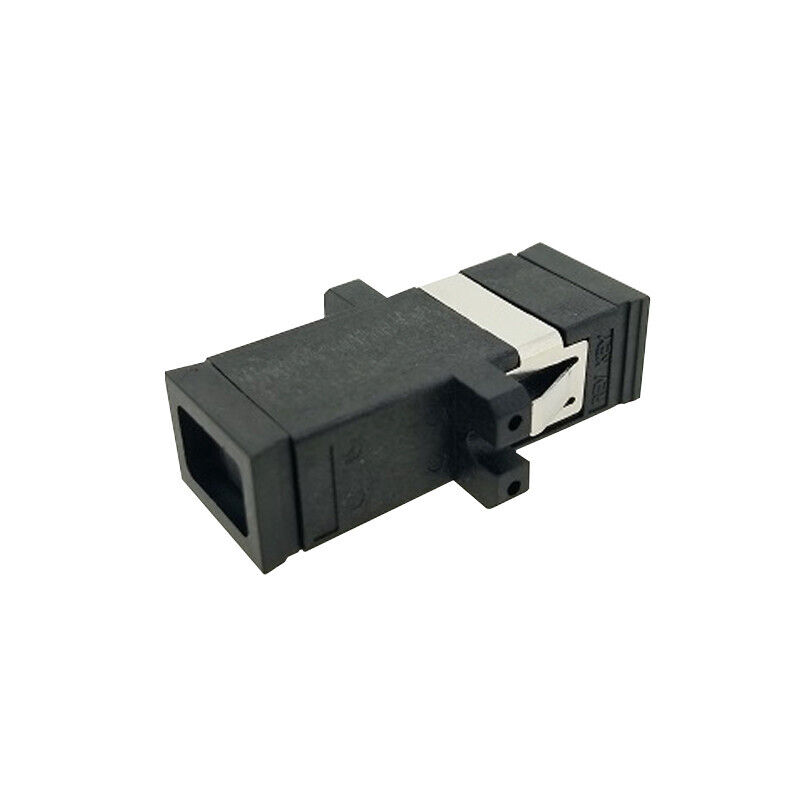 10pcs MTRJ Fiber Optic Connector Adapter SC Type Black MTRJ Flange Coupler