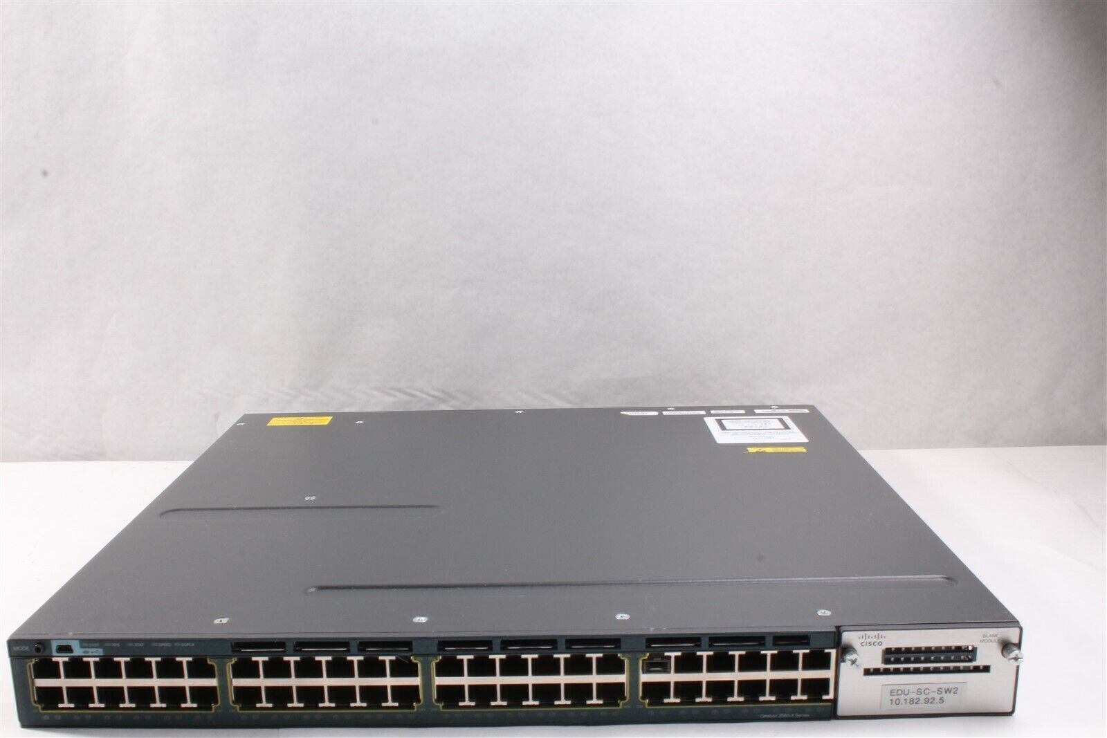Cisco Catalyst 24 Port Network Switch TNY-WS3750X-3560X, WS-C3750X-48T-S