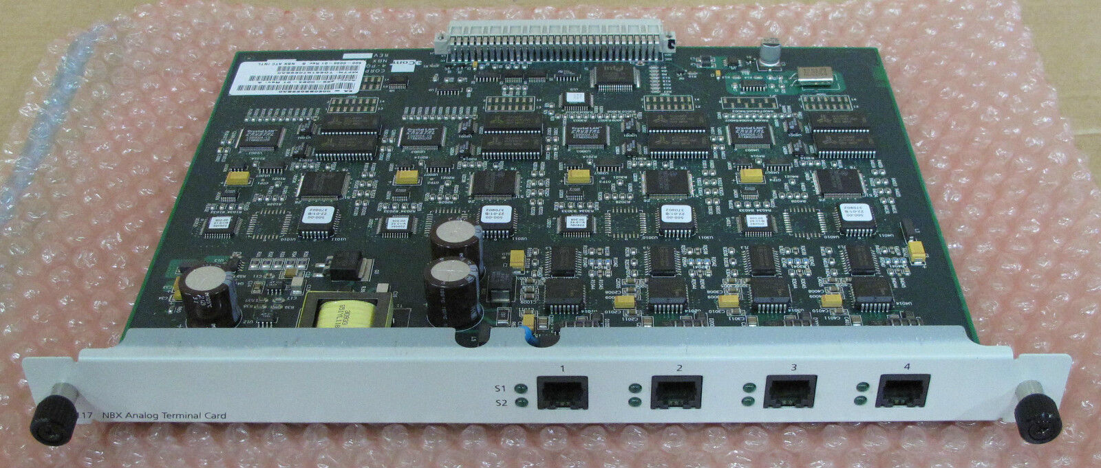 3Com 3C10117 NBX 4-Port RJ-11 Analog Terminal Card/Module, Service Module