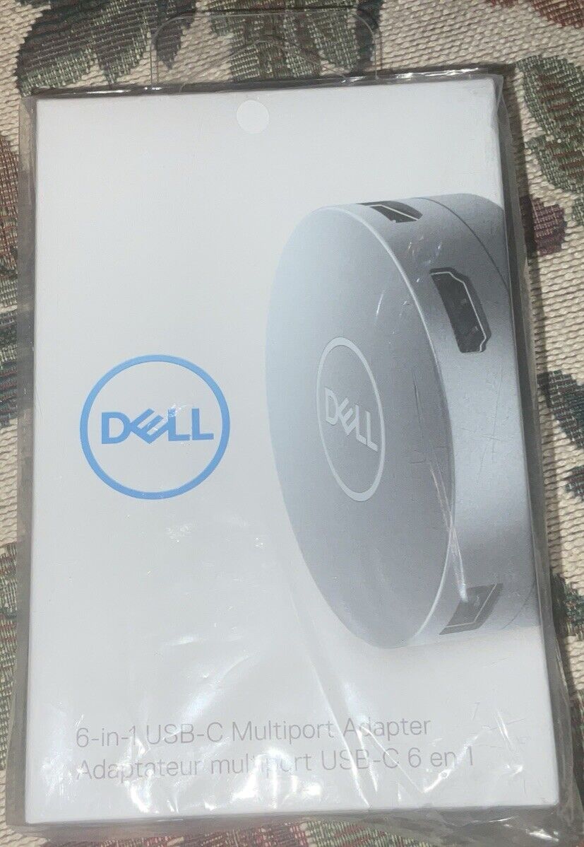 NEW SEALED Dell DA305 6-In-1 USB-C Multiport Adapter A PERFECT WORK ACCESSORY
