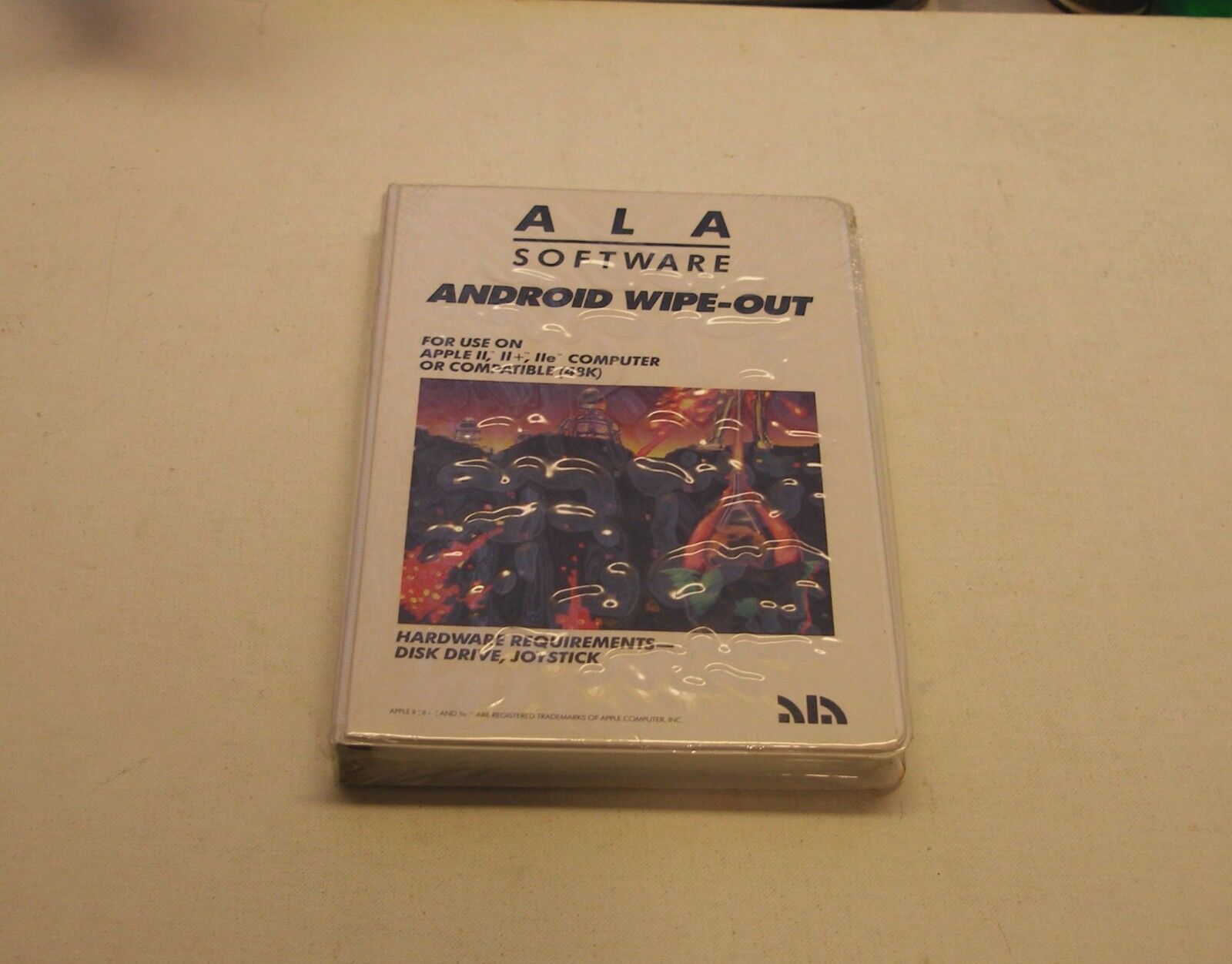 VERY RARE Android Wipe-Out by ALA Software for Apple II+, IIe, IIc, IIGS - NEW