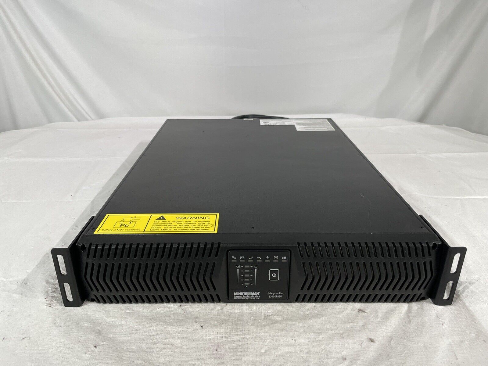 Minuteman E3000RM2U 7-Outlet UPS 3000VA/2560W No Batteries w/ Tray & Cables