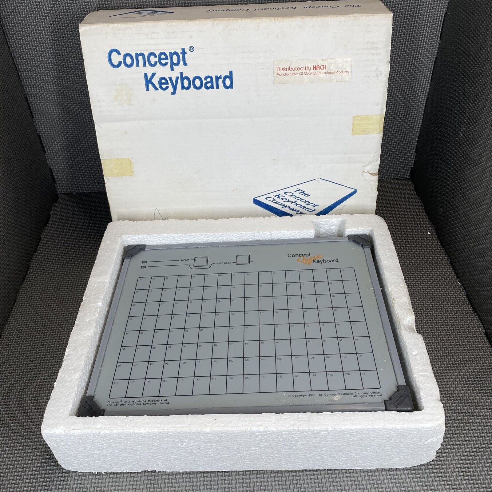 Vintage Concept Keyboard Quarto BBC Model Q128A For Apple IIe/GS With Connector