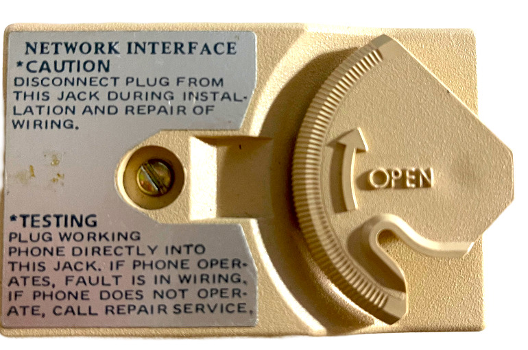 Vintage LAN Network Interface Testing Module Verizon Fios w/Protective Cover 13z
