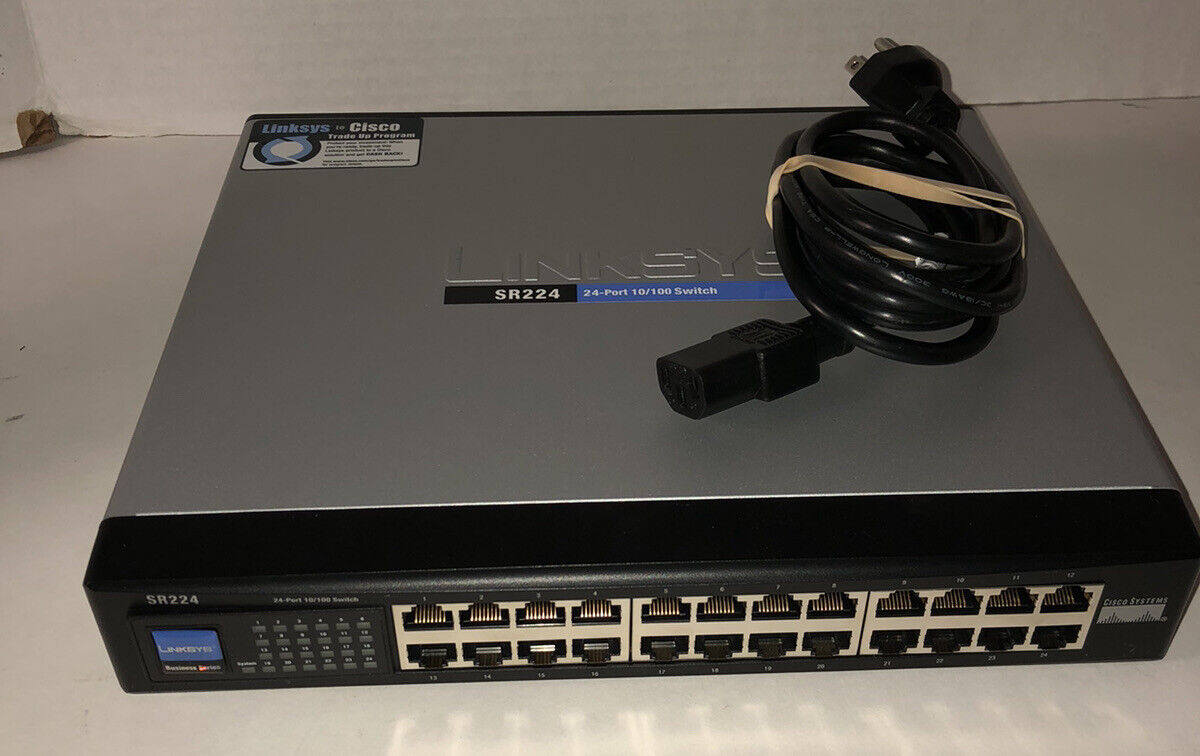 Cisco  Linksys  SR224 24-Port 10/100 External Switch