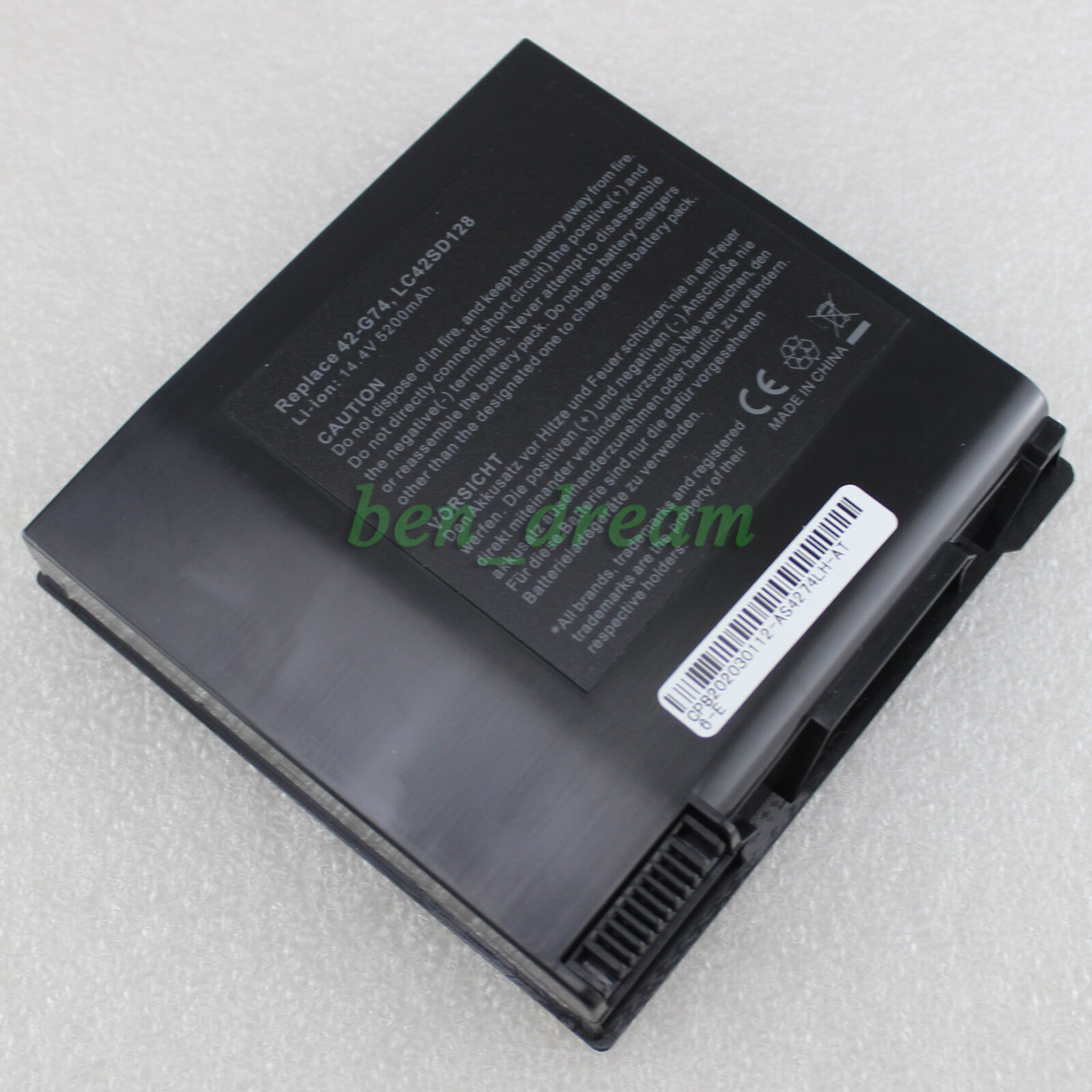8Cell Black Battery for Asus G74 G74J G74JH G74S G74SX G74SW A42-G74 LC42SD128