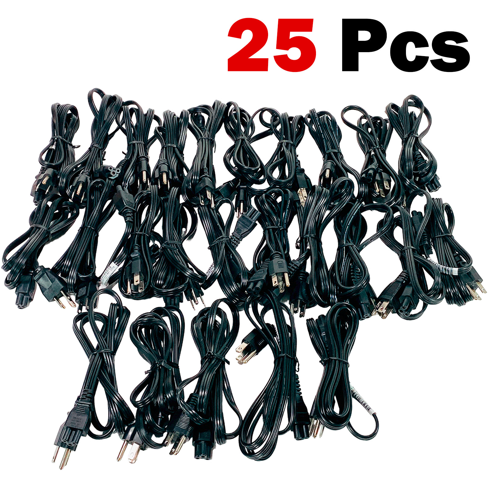 Branded OEM LOT USED 6ft 3-Prong Mickey Mouse AC Power Cord HIGH QUALITY Grade A