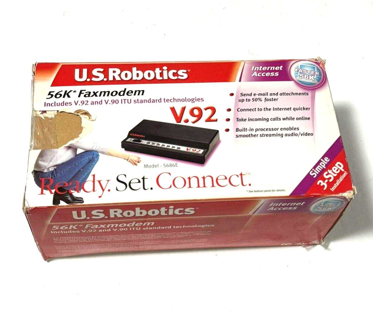 US Robotics V.92  & V.90 5686E 56K FaxModem
