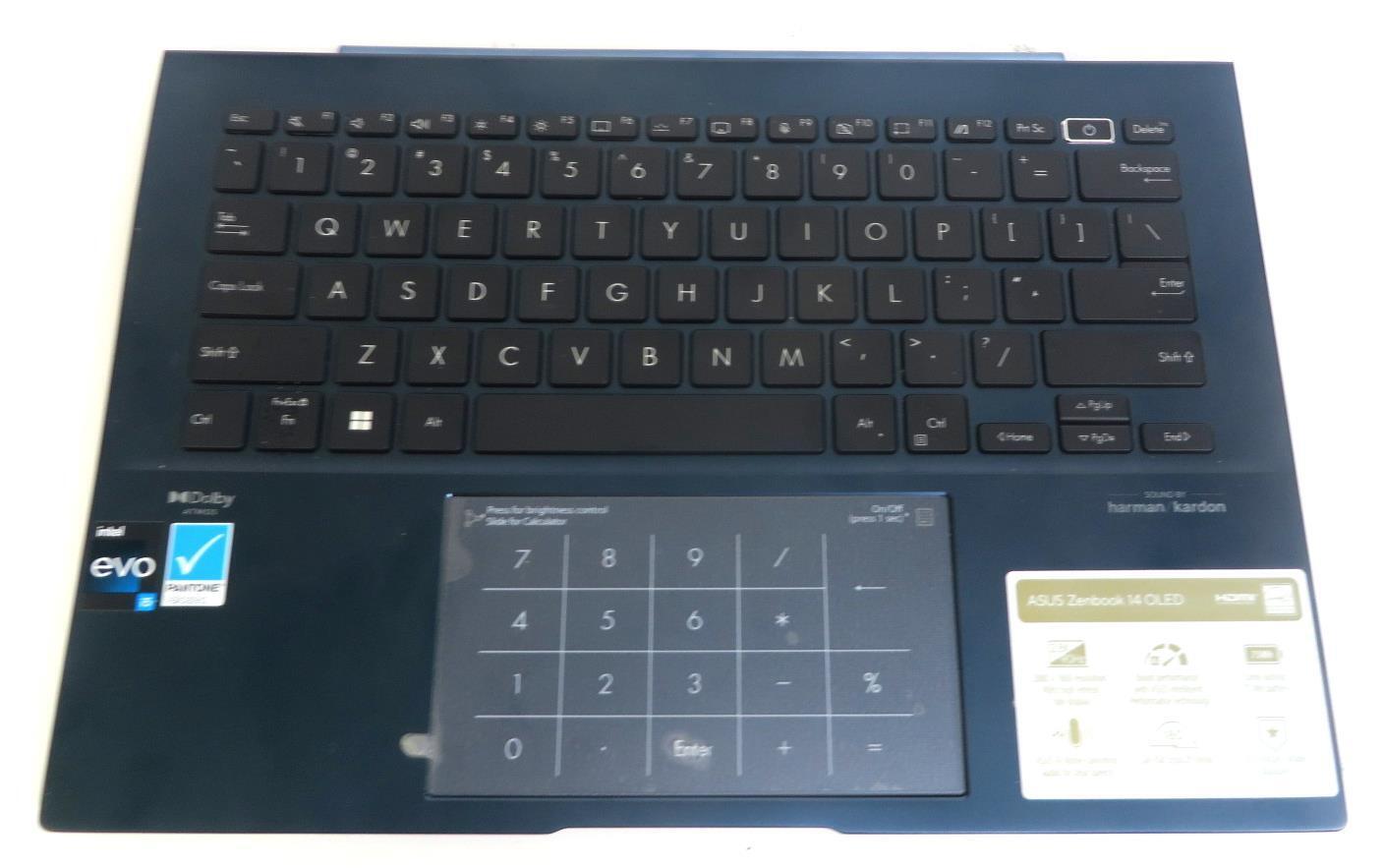 Asus US Q409ZA Palmrest Keyboard & Touchpad 90NB0WC1-R31US0