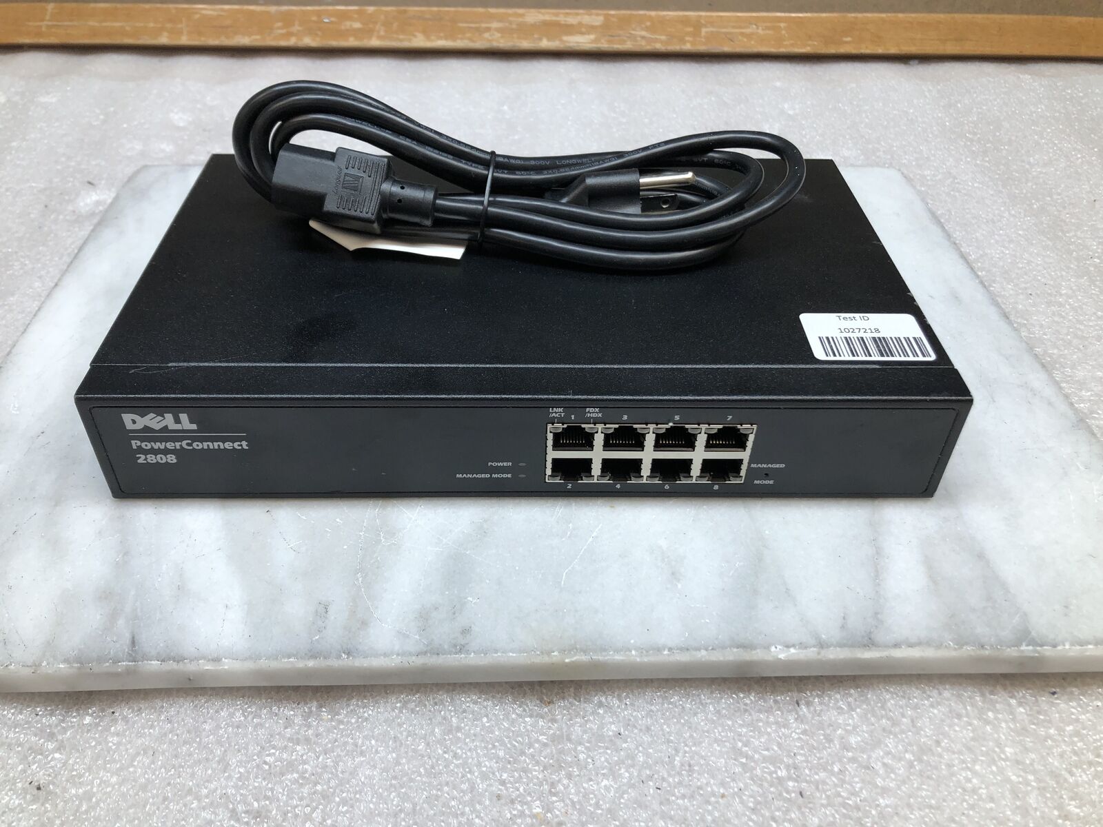Dell PowerConnect 2808 8-Port Ethernet 10/100/1000 Gigabit Network Switch TESTED