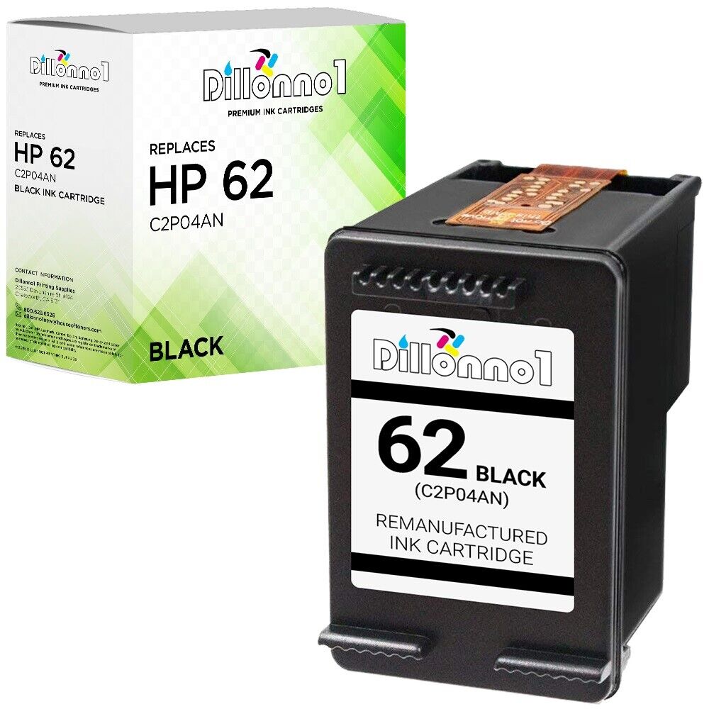 HP62 Black (C2P04AN) Ink Cartridge for Officejet 5700 Series 6301