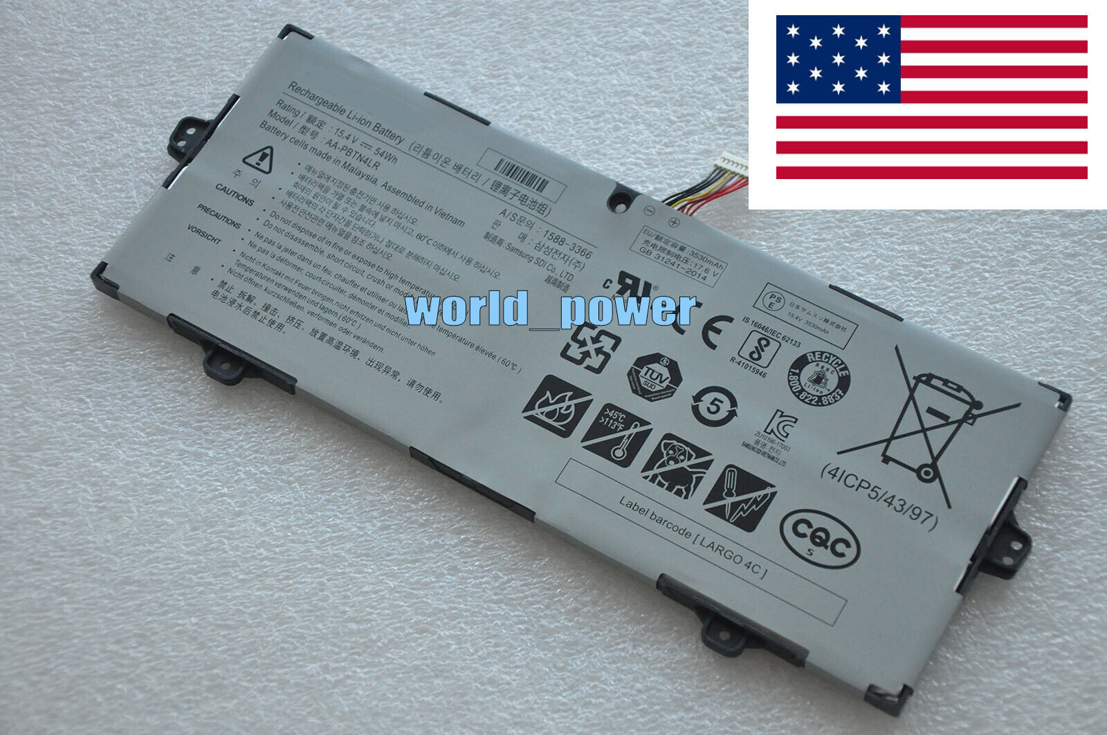 New Genuine AA-PBTN4LR battery for Samsung Notebook 9 NP940X5M NP940X3M NP940X3N