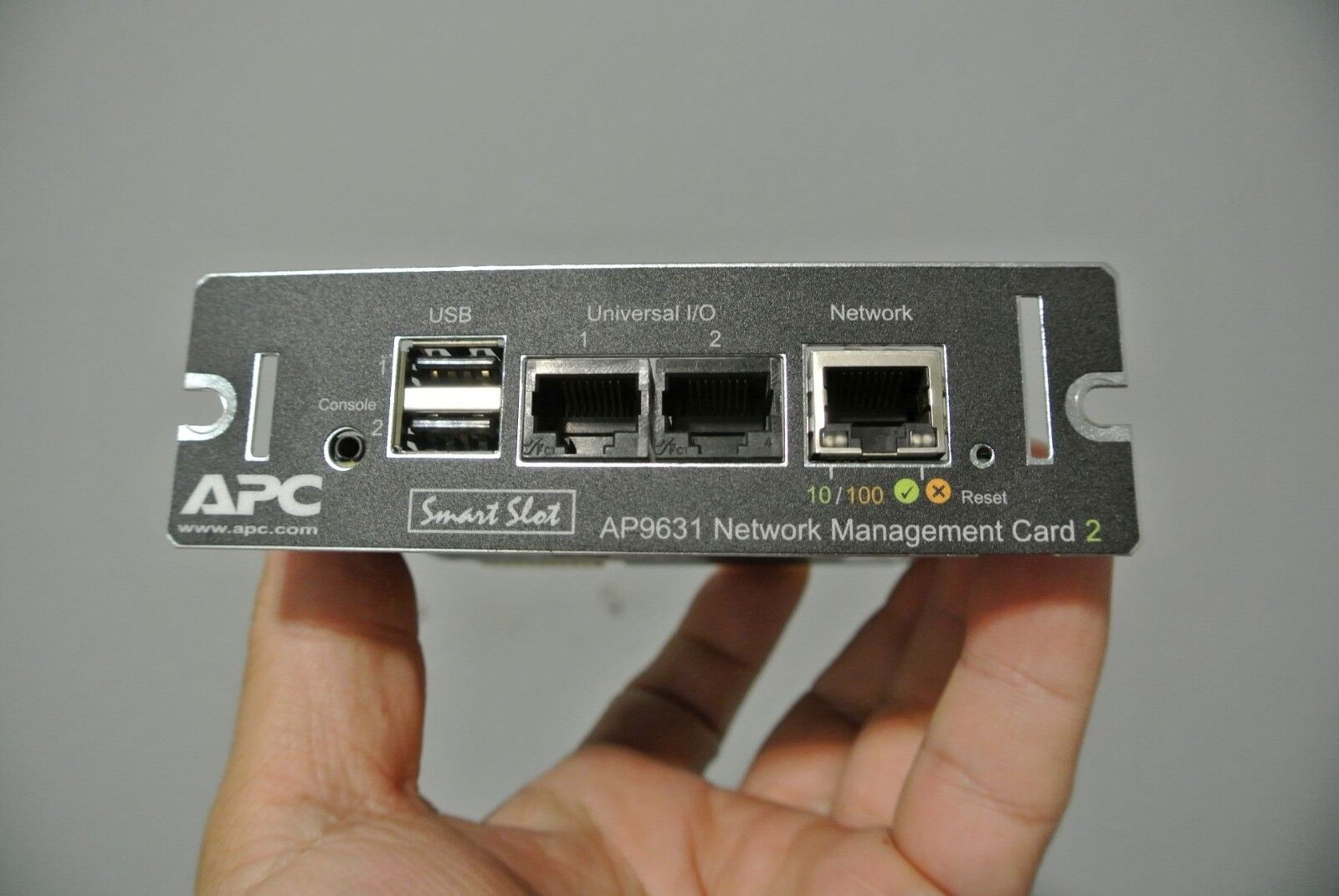 APC AP9631 SMART SLOT UPS REMOTE NETWORK MANAGEMENT CARD 2 MODULE 640-1110B-Z