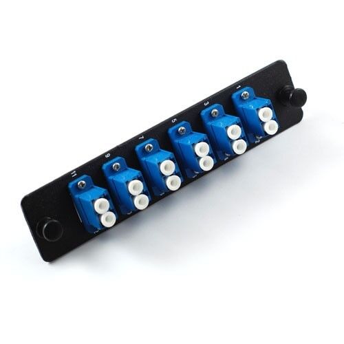 Fiber Optic Adapter Patch Panel, SM Blue, 6 Duplex LC,12 Ports -8767