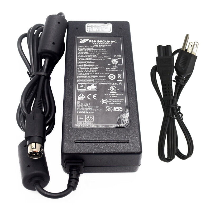 54V AC Adapter Power Supply for Linksys LGS308P, LGS308, LGS116P-AP Switch