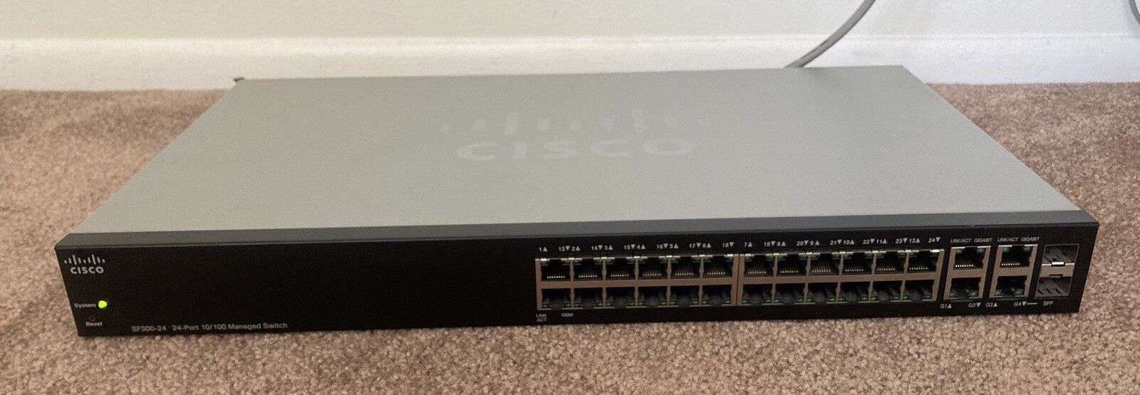 Cisco SF300-24P 24-Port 10/100 PoE Managed Ethernet Switch SRW224G4P-K9