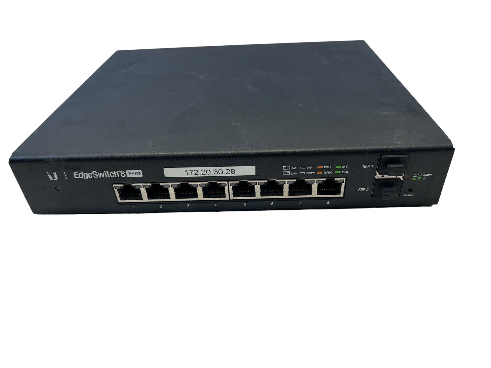 Ubiquiti Networks EdgeSwitch 8-Ports Rack Mountable Ethernet Switch ES-8-150W