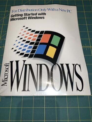 SEALED Microsoft Windows 3.1  PC User\'s Guide COA RARE with disks 3.5 NEW media