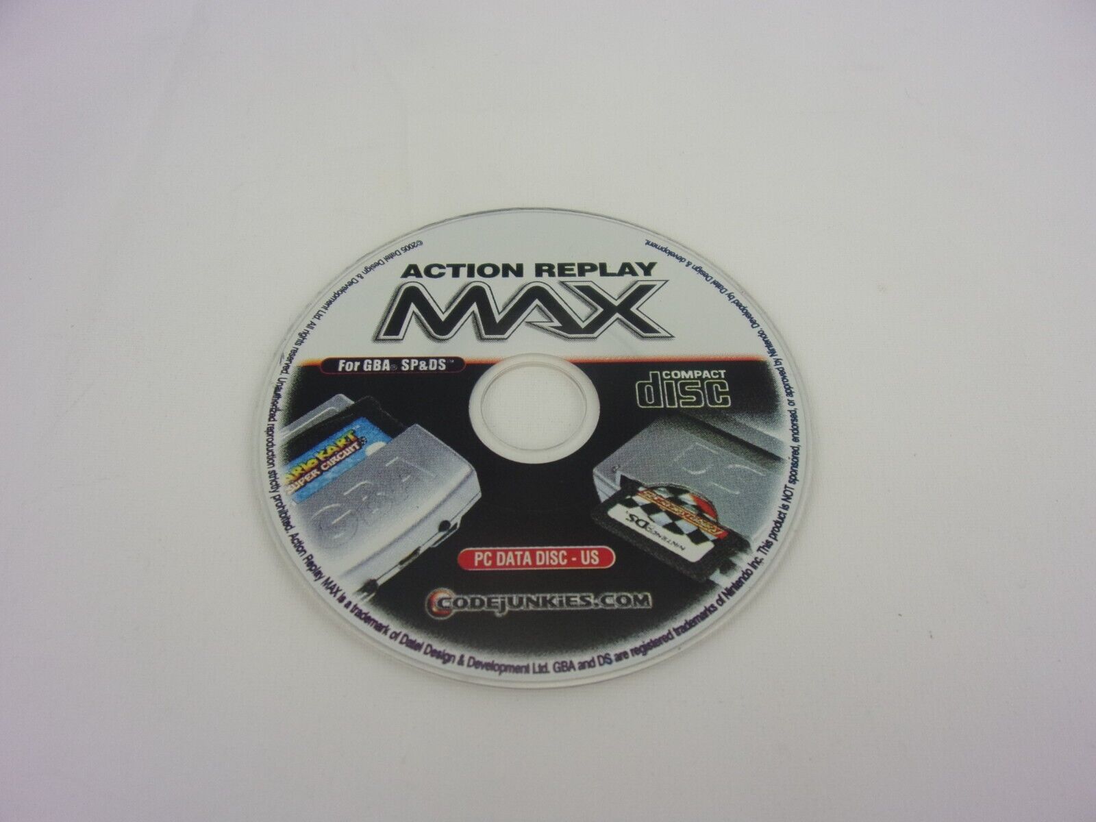 Action Replay MAX for GBA, SP & DS PC Data Disc U.S. Disc only