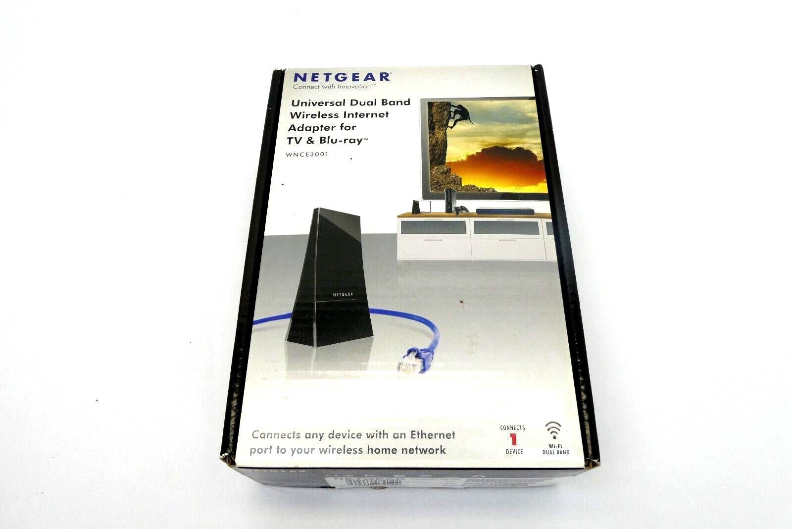 Used Netgear Universal Dual Band Wireless Internet Adapter TV Blu-Ray WNCE3001