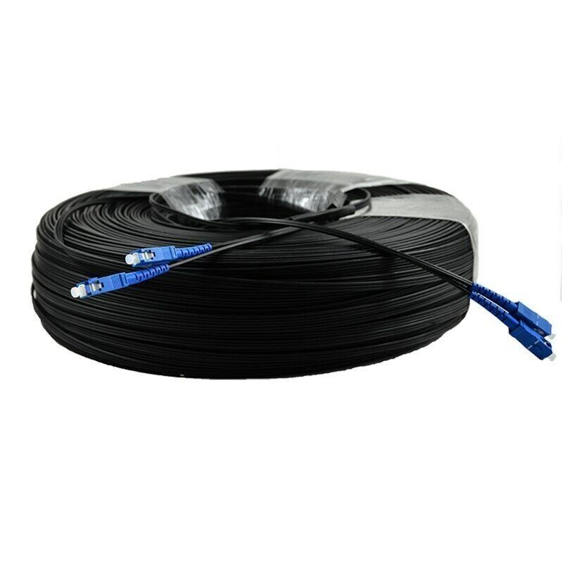50M Outdoor SC SM Duplex FTTH Drop Patch Cord SC G657 Fiber Optic Cable-778