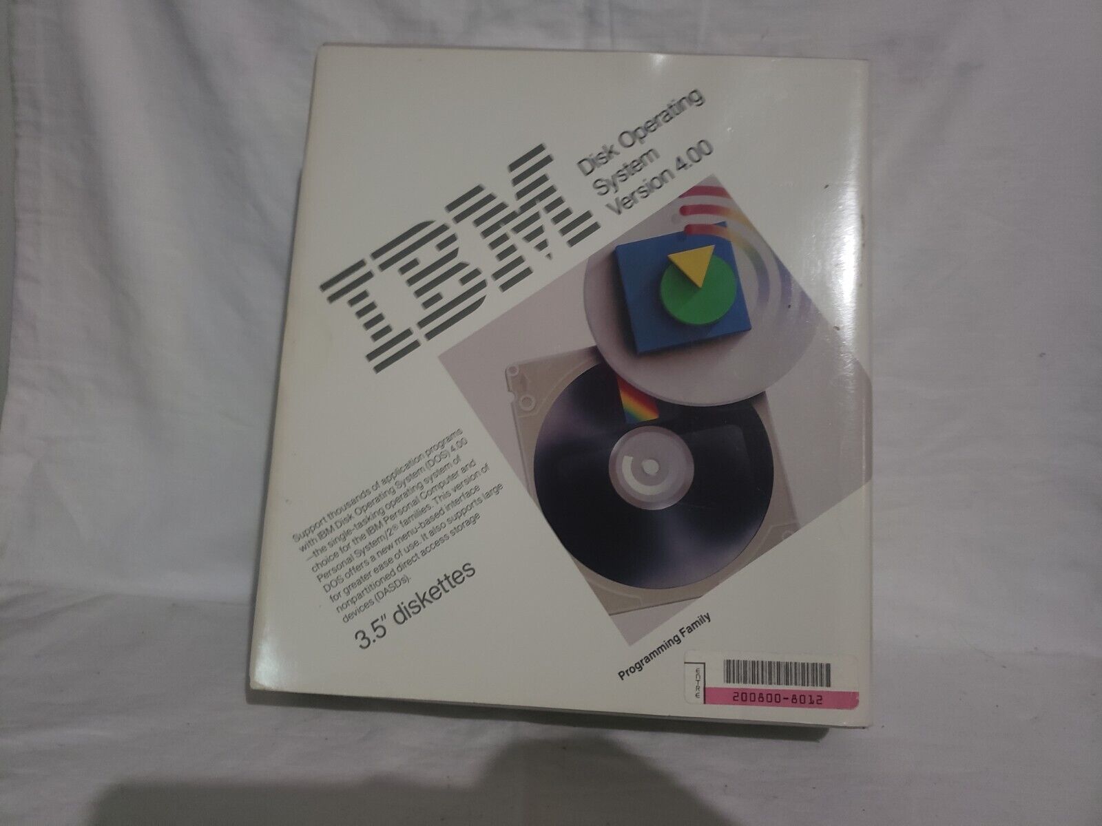 IBM Disk Operation Manual Version 4.00- 3.5\