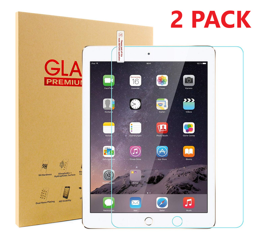 [2-Pack] Tempered GLASS Screen Protector for Apple iPad 5th Generation 2017 9.7\'