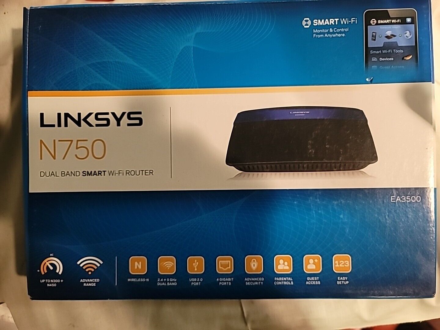 Cisco Linksys E1200 V2 Wireless-N300 Wi-Fi Router 4 Port Switch DD-WRT Capable