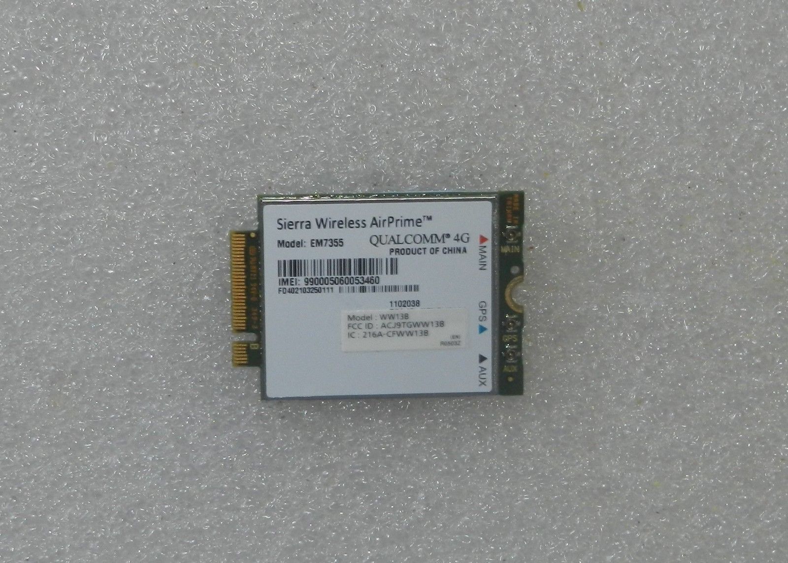 Panasonic Toughbook GOBI 5000 EM7355 Sierra Wireless AirPrime M.2 4G WWAN cards