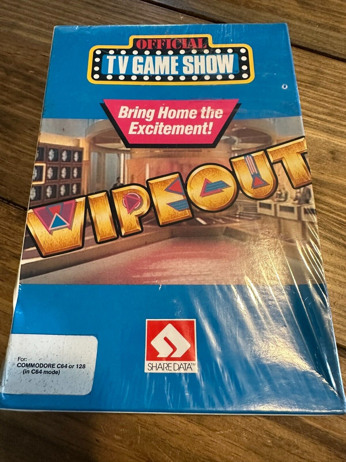 VTG 1989 Wipeout Commodore 64 game by ShareData. Factory Sealed