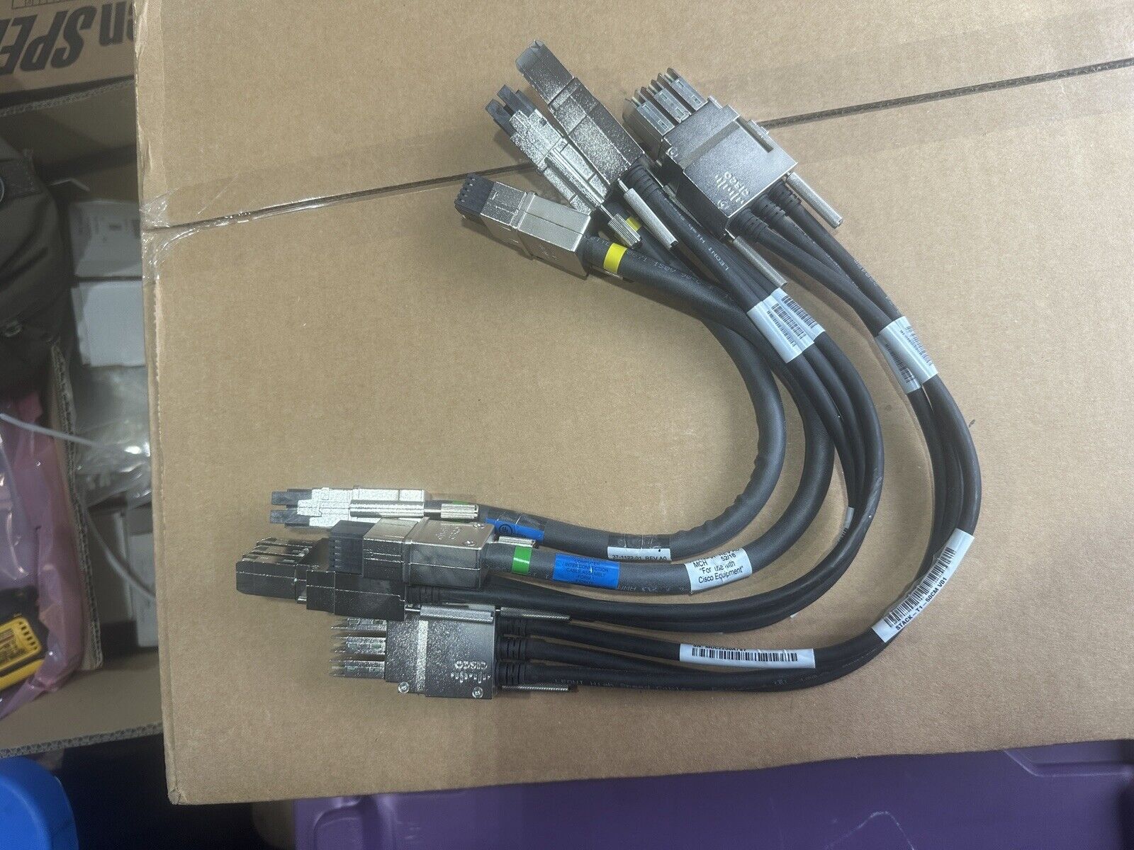 2 STACK-T1-50CM Cisco Stackwise With 2 Power Stacking Cables.