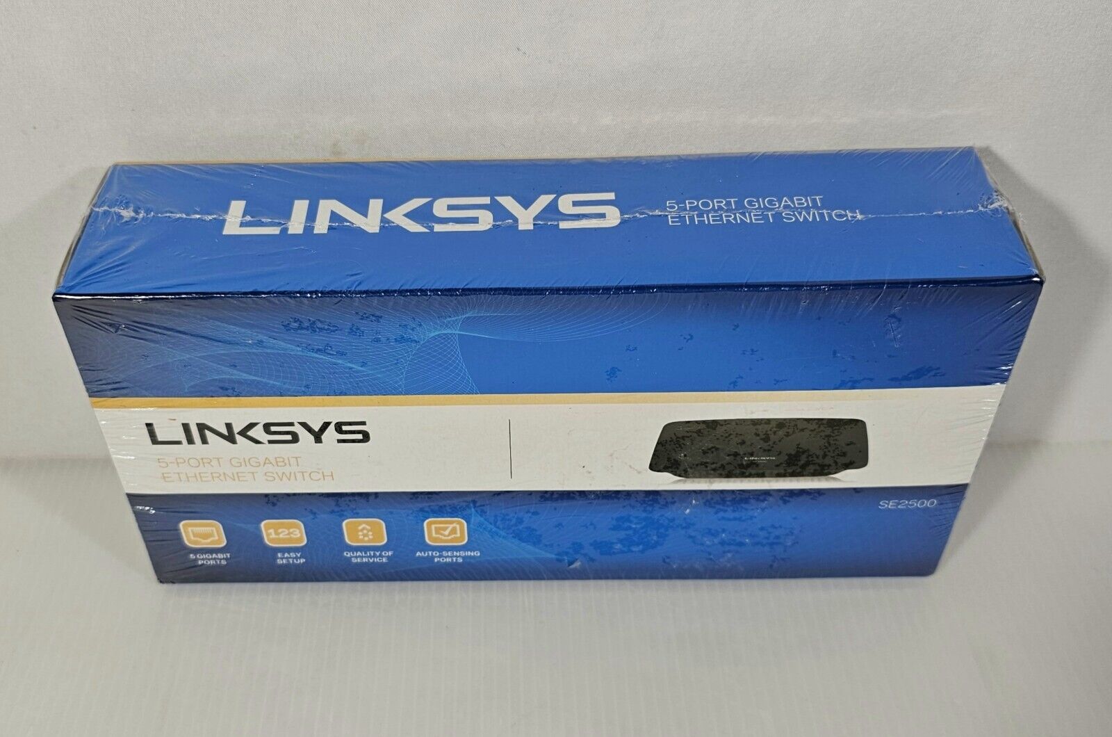 Linksys 5-Port Gigabit Ethernet Switch (SE2500) NEW SEALED