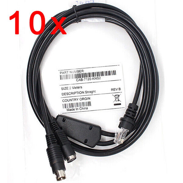 10x 6FT PS2 Keyboard Wedge Cable for Honeywell Metrologic MS9520 MS7120 Scanner