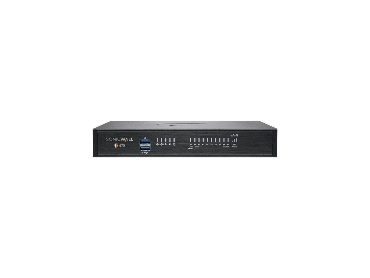 SonicWall 02-SSC-5858 TZ670 with 8x5 Support (1 Year)