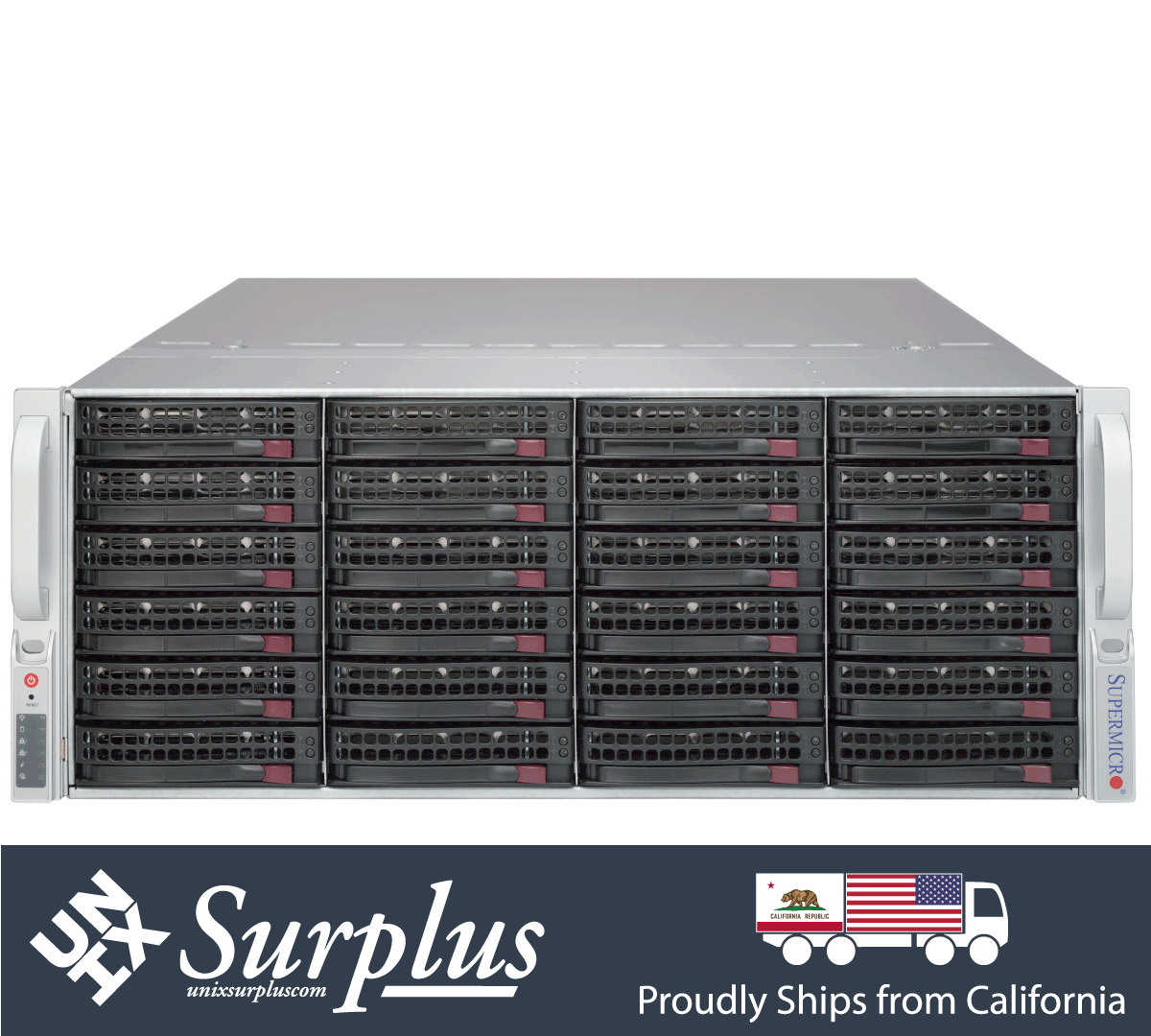 Supermicro 4U Server 36 Caddy Bay LFF E ATX Storage Chassis 6Gbs 847E16-R1400LPB