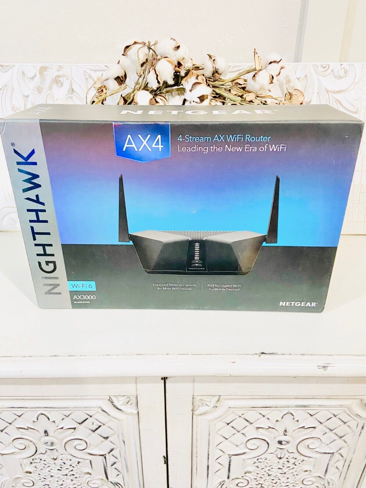 NETGEAR Nighthawk 4-Stream AX4 Wi-fi 6 Router (RAX40) – AX3000 Wireless Speed (