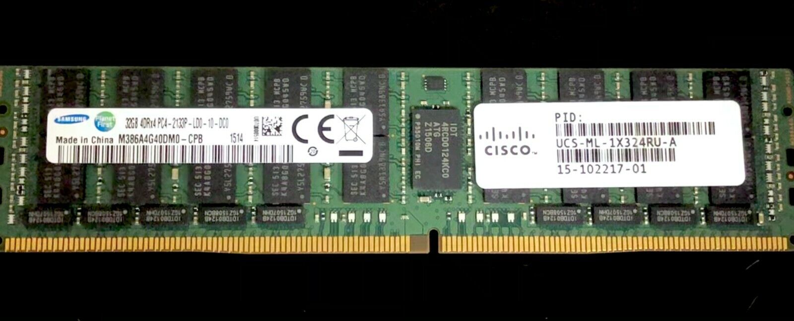 SAMSUNG CISCO 15-102217-01 32GB Memory DIMM DDR4 2133MHz 4Rx4 PC4-2133P