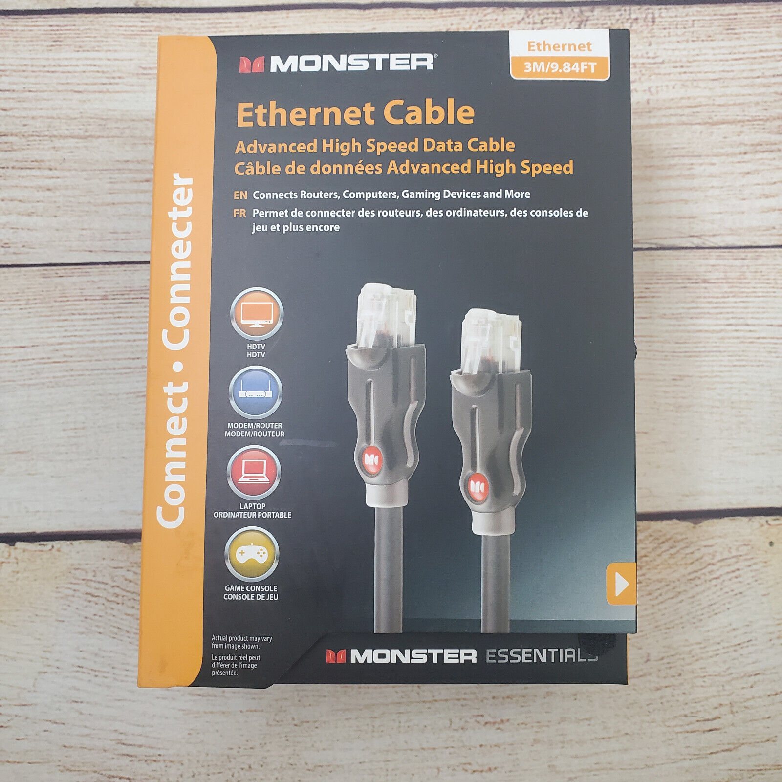 6 PACK Monster Cable High Speed CAT 6 + CAT6 + Ethernet Cable - 9.84' (3m)