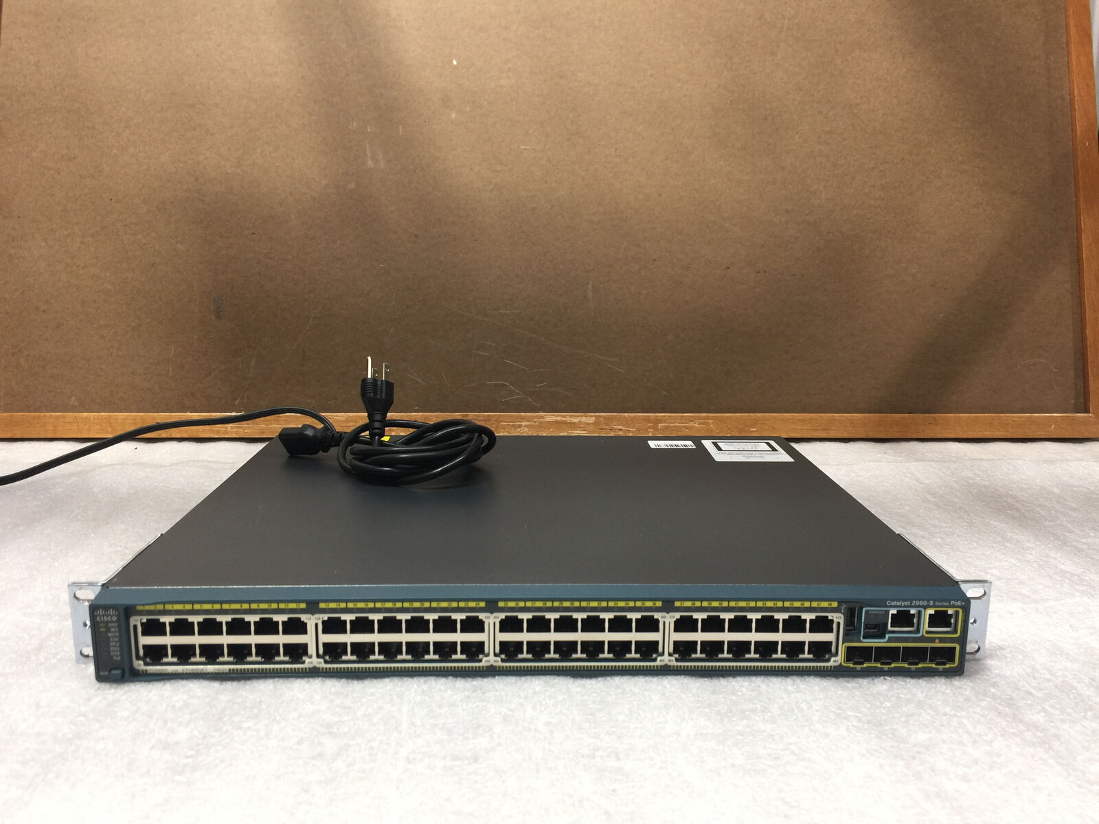 Cisco WS-C2960S-48FPS-L PoE+ 48 Port Gigabit Network Mountable Switch