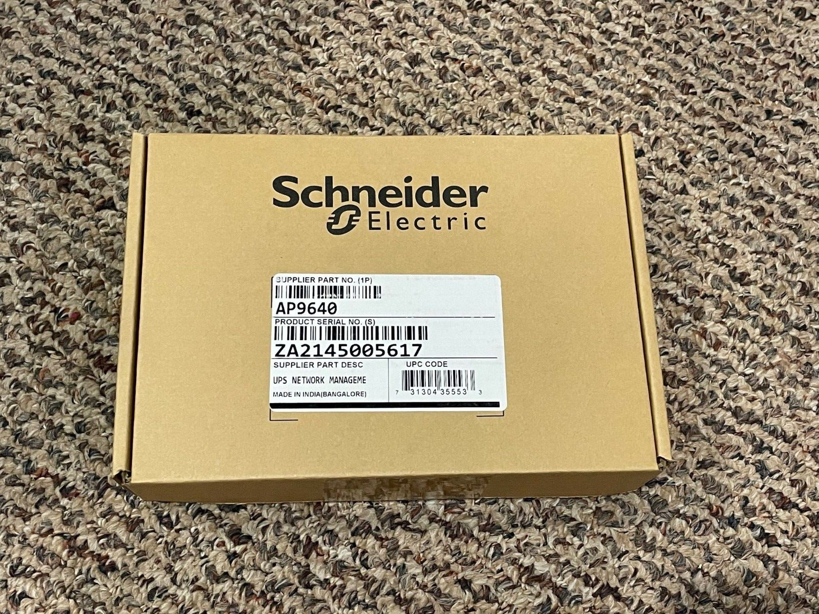 New AP9640 APC by Schneider Electric UPS Network Management Adapter