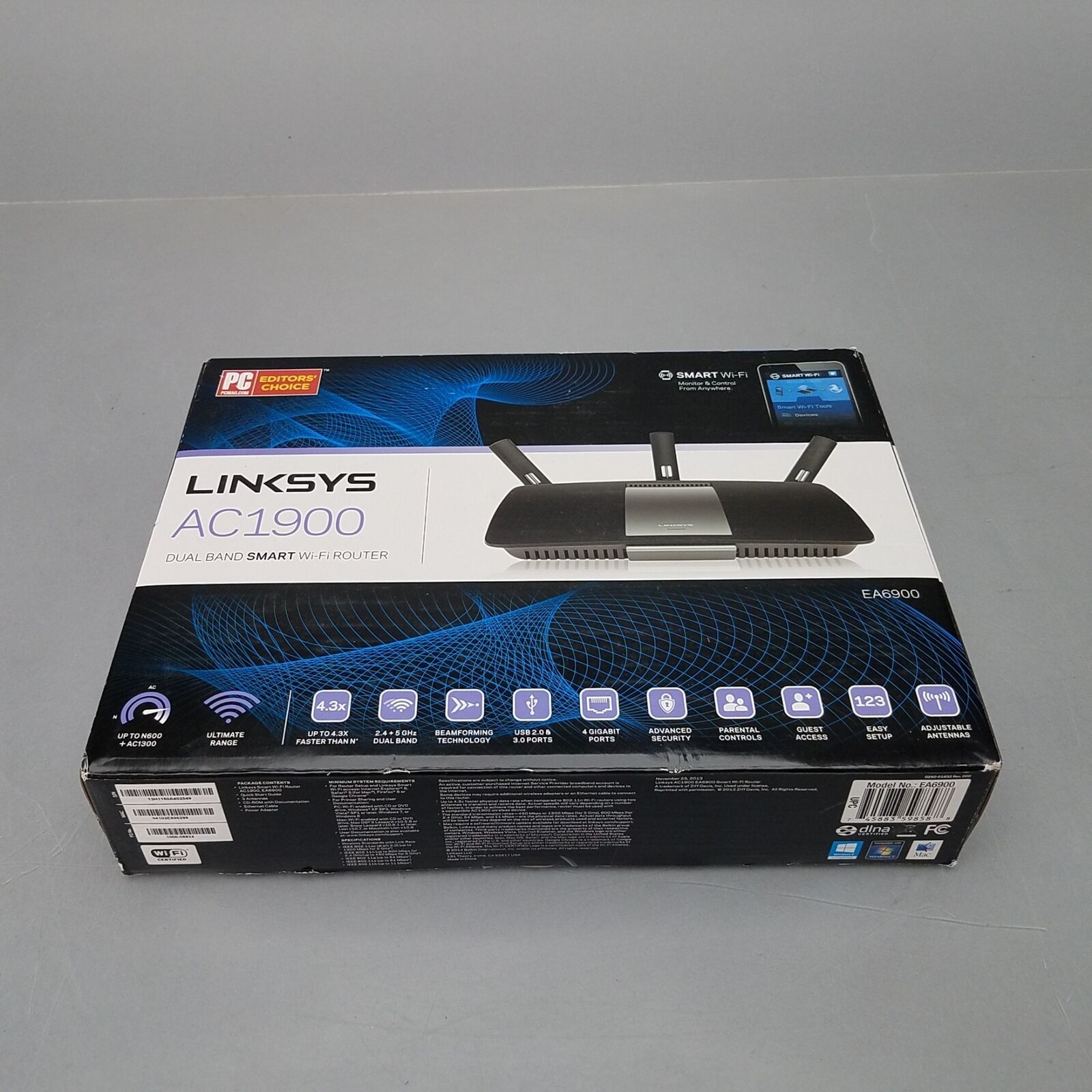 Linksys AC1900 Wireless Dual Band Smart Wi-Fi Router - Open Box