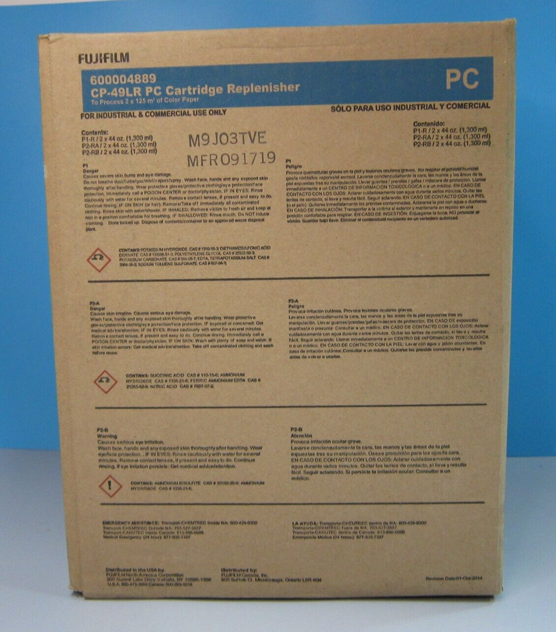 Genuine Fujifilm CP-49LR PC Cartridge Replenisher