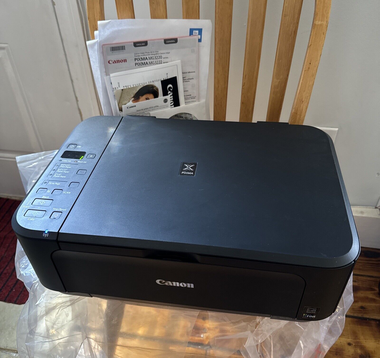 Canon Pixma MG3222 All-In-One Inkjet Printer WORKING TESTED