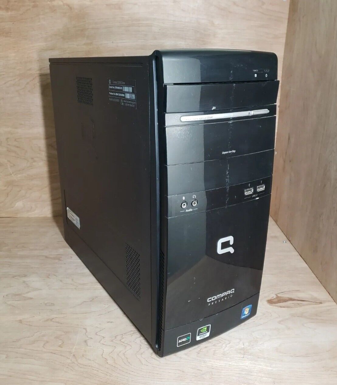 HP Compaq Presario CQ500Y Desktop, AMD Athlon II 1700U, 3GB, 1TB HDD, Win10H