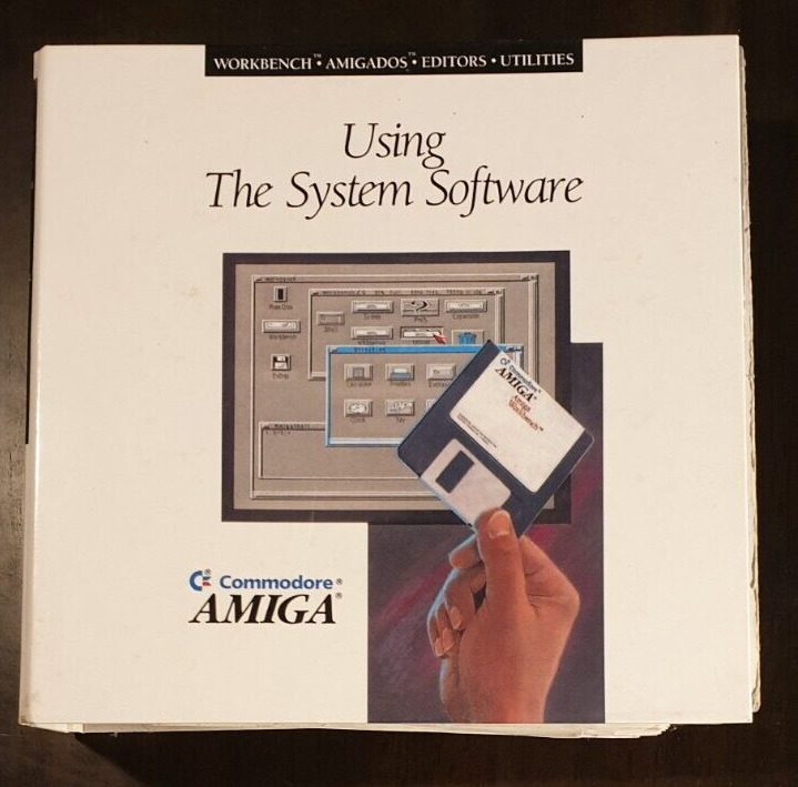 Commodore Amiga Using The System Software Manual. Workbench, AmigaDOS, Editors.