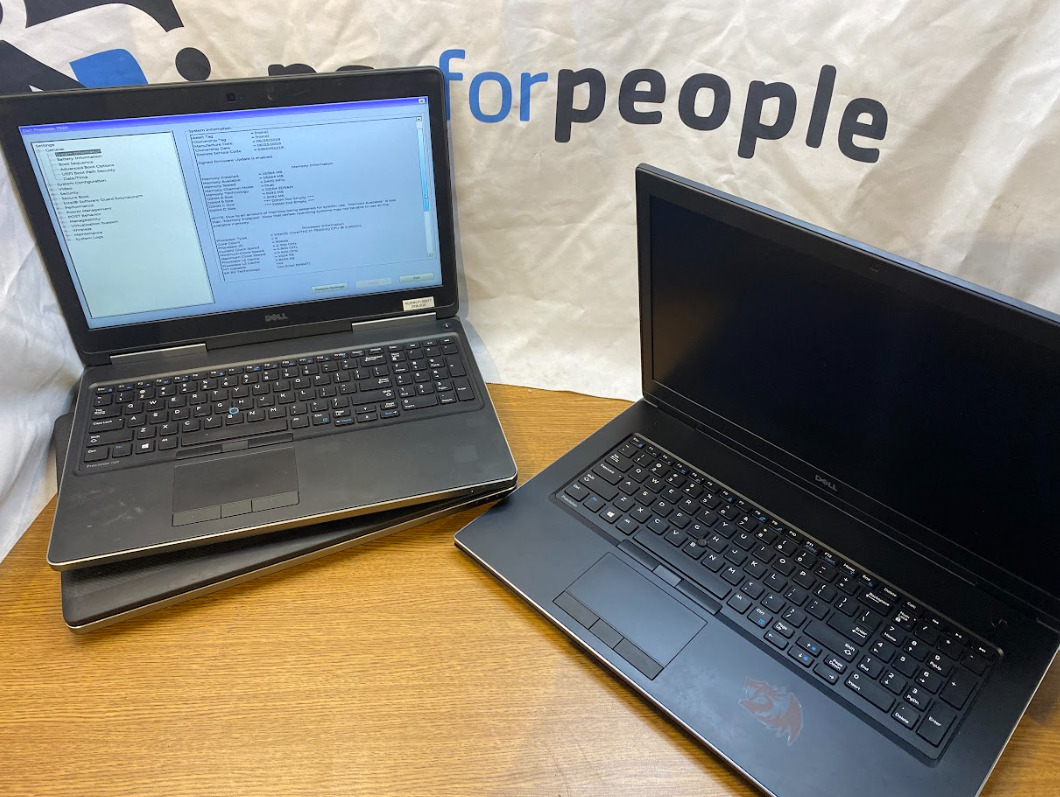 LOT OF 3 MIXED MODEL DELL PRECISION LAPTOPS, Core i7-7820HQ @ 2.90GHz [NO SSD]